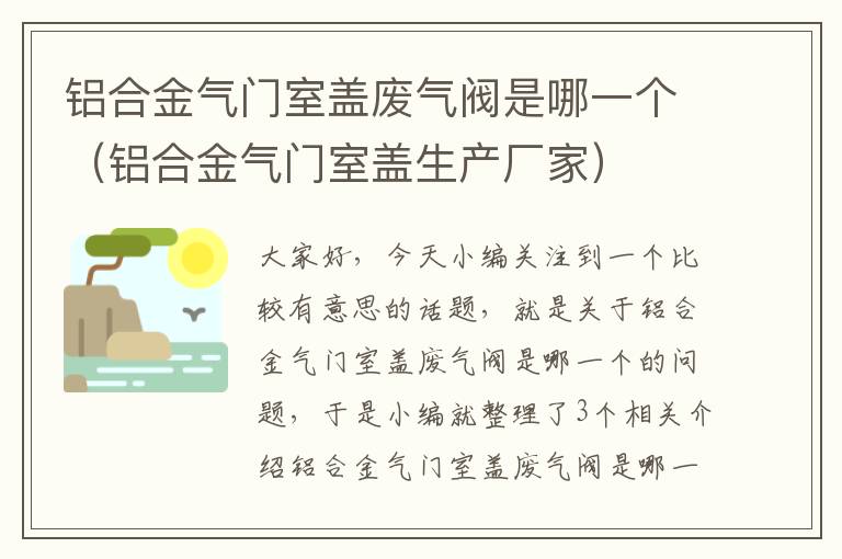 铝合金气门室盖废气阀是哪一个（铝合金气门室盖生产厂家）