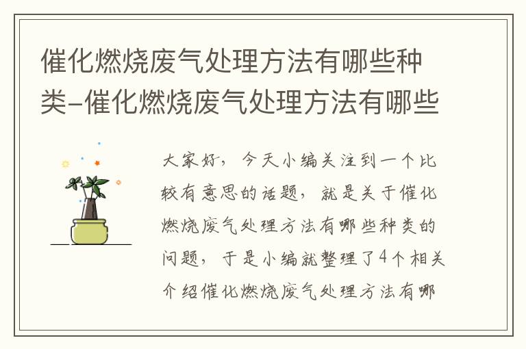 催化燃烧废气处理方法有哪些种类-催化燃烧废气处理方法有哪些种类的