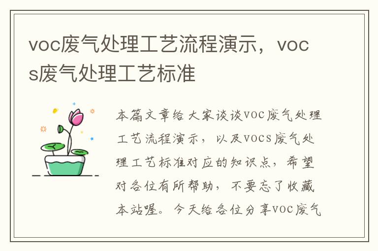 voc废气处理工艺流程演示，vocs废气处理工艺标准