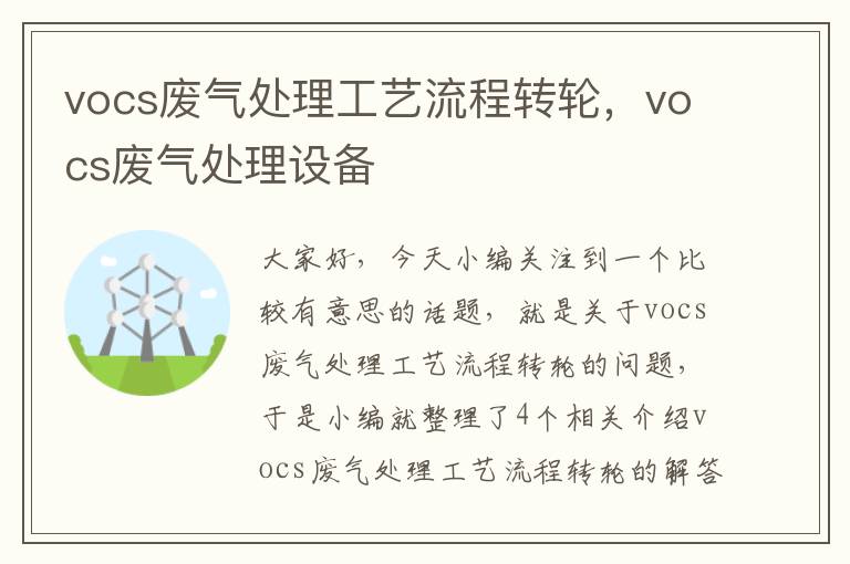 vocs废气处理工艺流程转轮，vocs废气处理设备